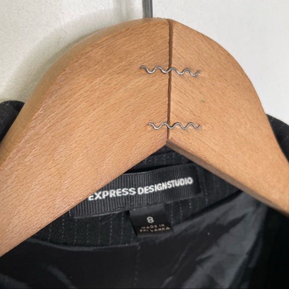 Express Design Studio | Black Pin Stripe Blazer - Picture 5 of 6